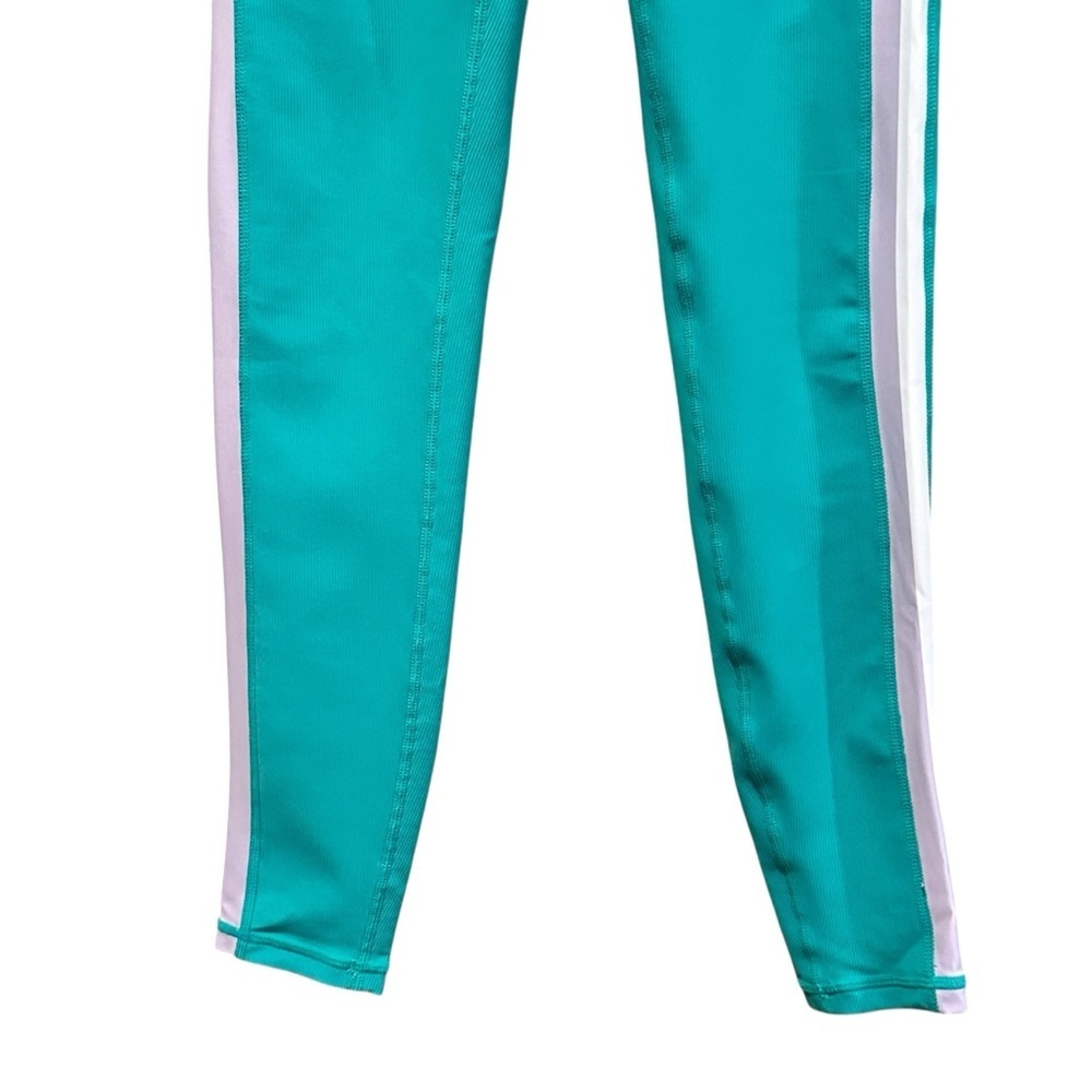 WILO The Label Teal Athletic Leggings Side Stripe 25” Inseam Women’s Size XS - Picture 3 of 9